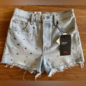 LEVIS Ribcage Shorts Studded